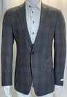 Calvin Klein Men’s Size 42L Wool Blend Black/Gray Plaid Blazer Sport Coat NEW — photo 1