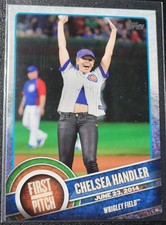 2015 Topps Series 2 #FP-20 Chelsea Handler First Pitch Insert Comedian Cubs