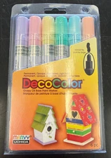 Uchida Of America DecoColor Paint Marker, 6 Pack, Pastel Colors, 6 Count