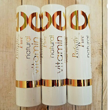 3 Perfectly Pure NATURAL VITAMIN E MOISTURE STICK Skin Care Lip Balm Lipstick