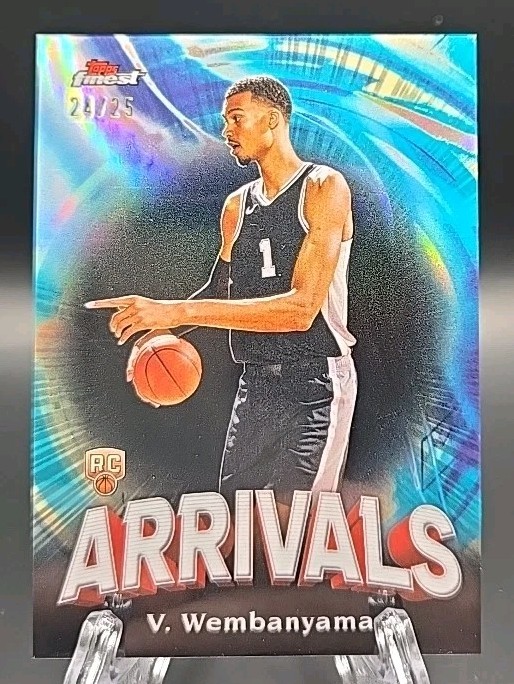 VICTOR WEMBANYAMA - 2023-24 Topps Finest Arrivals ROOKIE BLACK REFRACTOR 24/25