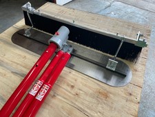 Concrete Bull Float Steel 1200x200mm Kit Concrete Tool Trowel Handles with Brush