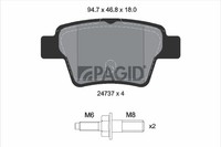 Pagid Bremsbelagsatz Scheibenbremse T1759N FüR Peugeot 207 SW CC 307 3A 16V Vti