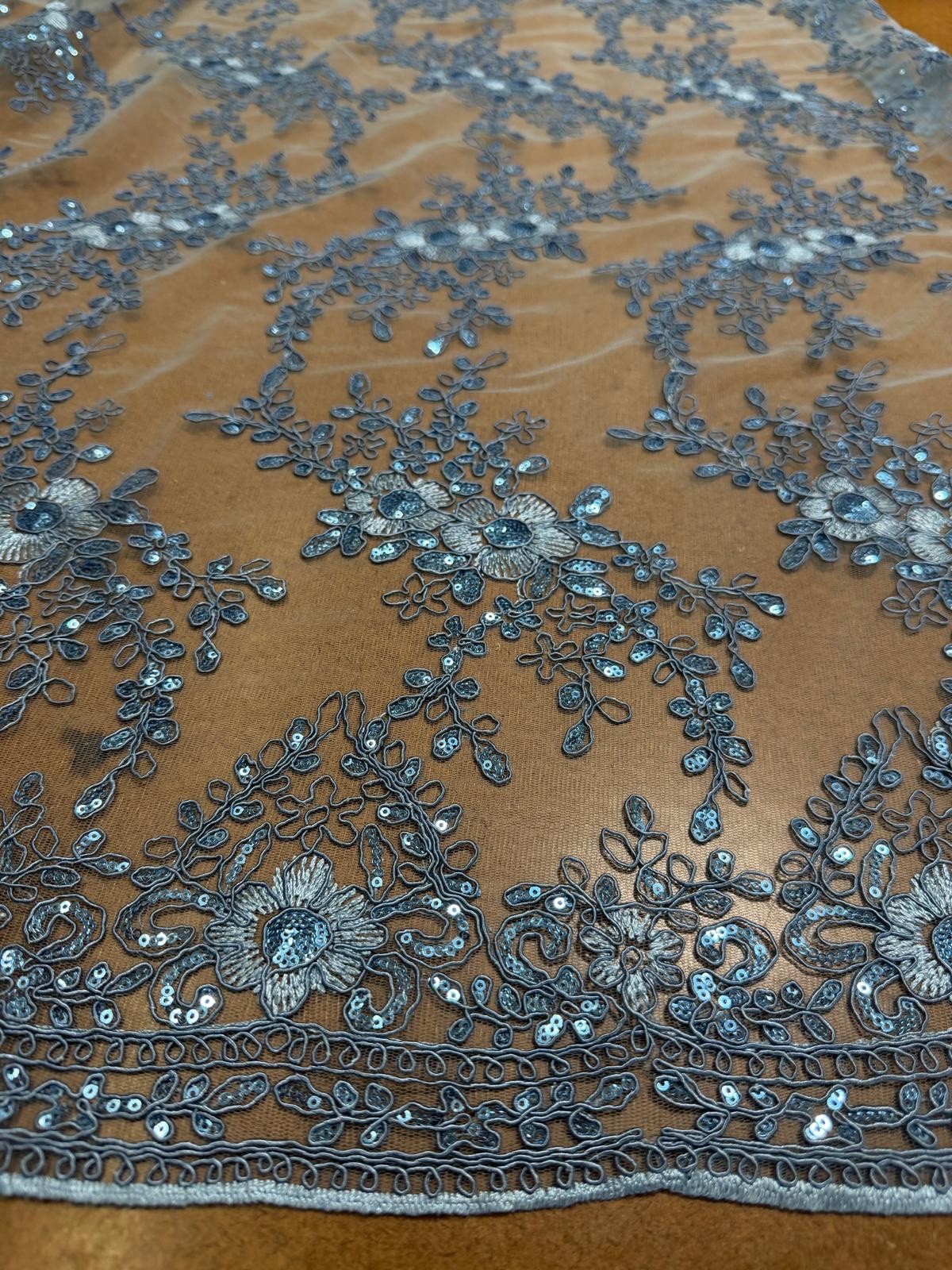 Princess Lace Fabric &ndash; 48/50" Wide Embroidered Floral Lace