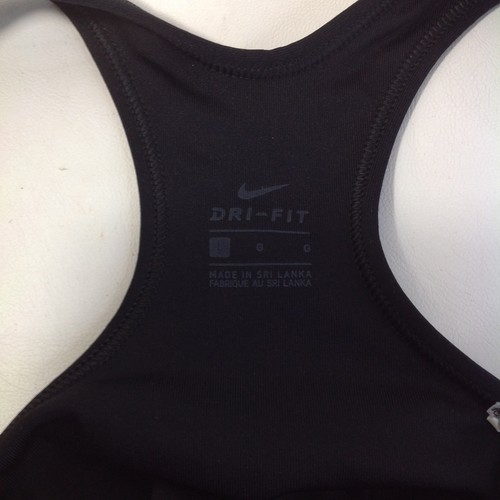 Nike Damen Dri-Fit Kompressions Sport BH schwarz/silber Sterne Muster Gr. L - Bild 6 von 7