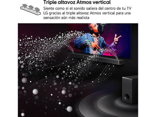 Barra de sonido - LG S70TY, Bluetooth, 400 W, 3.1.1 canales con subwoofer, Dol - Imagen 10 de 12