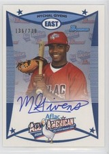 2010 Bowman Draft Aflac All-American 136/230 Mychal Givens #AFLAC-MGI Auto 4r3