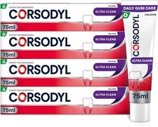 Corsodyl Toothpaste Multipack Ultra Clean, Daily Gum Care, 4x 75ml 41.70 per litre