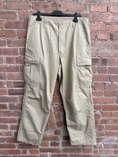 Orslow Men  s Ripstop Pants, Sz Medium, Khaki 100 Cotton Japan