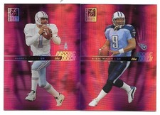 WARREN MOON STEVE MCNAIR PAIR SERIAL /1000 2004 DONRUSS ELITE PASSING THE TORCH