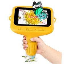 Digital Microscope for Kids, 3" Screen 1000X Handheld Microscope HD 3"-Yellow