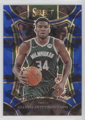 2023-24 Select Mezzanine Level Blue Cracked Ice Prizm Giannis Antetokounmpo 6k8