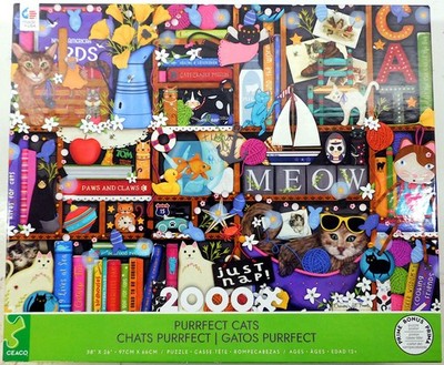 Purrfect Cats by Lori Nawyn 2000pc Ceaco 2021 Puzzle 38x26