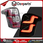 Pair LH+RH Black LED Tail Light Rear Lamp For Mitsubishi Triton Ute MQ 2015~2018