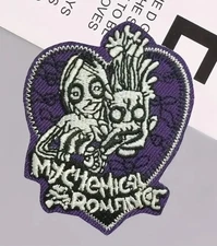 My Chemical Romance Patch Zombie Girl Iron On/Sew On Embroidered Backpack Jacket