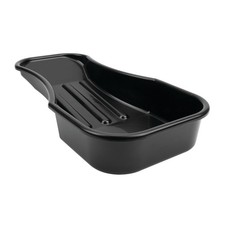 Performance Tool Oil Drain Pan, 0.7-Gal., 2.8-Qt., Low-Profile, Black, Model 