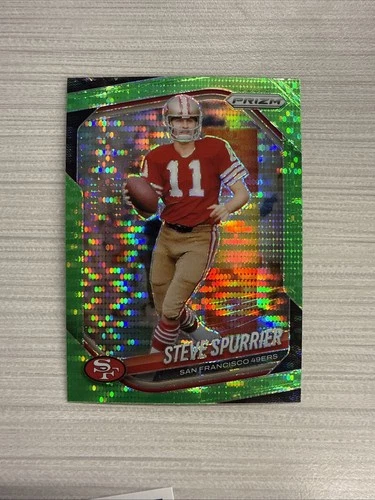 2025 Panini Prizm Football Neon Green Pulsar Steve Spurrier #157