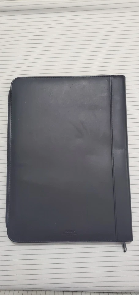 GRAN ORGANIZADOR BLOC DE NOTAS PORTAFOLIO DE CUERO BUXTON CON CREMALLERA 13” X 9 1/2” Foto 2 de 4