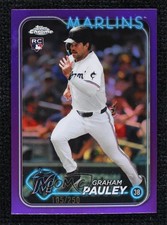 2024 Topps Chrome Update Purple Refractor 105/250 Graham Pauley #USC97 0q0m
