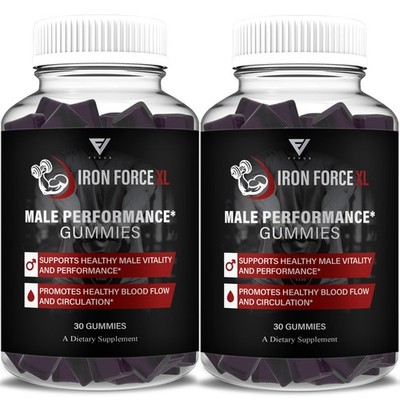 (2 Pack) Iron Force XL Gummies, IronForce XL Advanced Performance (60 Gummies)