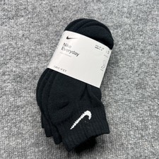 Boys/Girls NWT NIKE Ankle Socks 3prs DRI-FIT Classic black 3y-5y