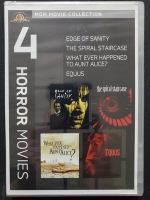4 Horror Movies DVD Edge of Sanity / Spiral Staircase / Aunt Alice / Equus NEW