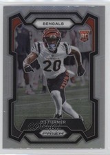 2023 Panini Prizm Rookies Silver Prizm DJ Turner #319 dq2