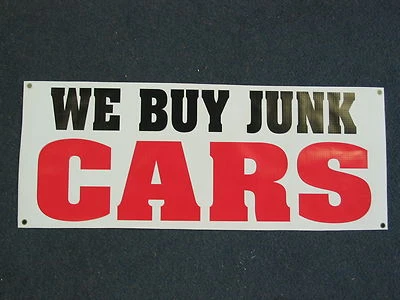 SSI WE BUY JUNK CARS BANNER Sign High Quality NEW