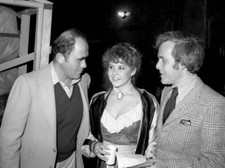 Irwin Yablans Linda Blair & Bruce Cohn Curtis sighted in locati - 1981 Photo 1
