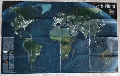 National Geographic Map - Earth at Night. (Nov, 2004).