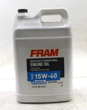 NEW Fram Conventional Heavy Duty 15W-40 Motor Oil 2.5 Gallon F645-2.5G