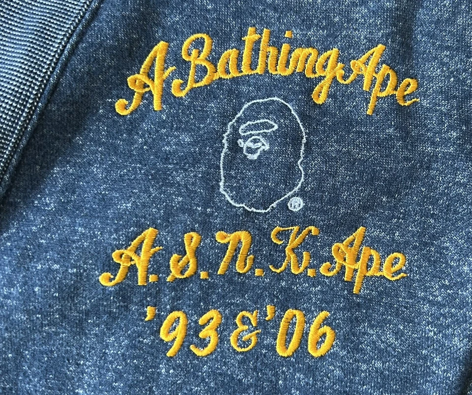 Cárdigan suéter Bape A Bathing Ape 2006 Varsity BBC Ice Cream Foto 3 de 4