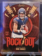 2024 Panini Absolute Rome Odunze RC Rock Out Chicago Bears Rookie Insert