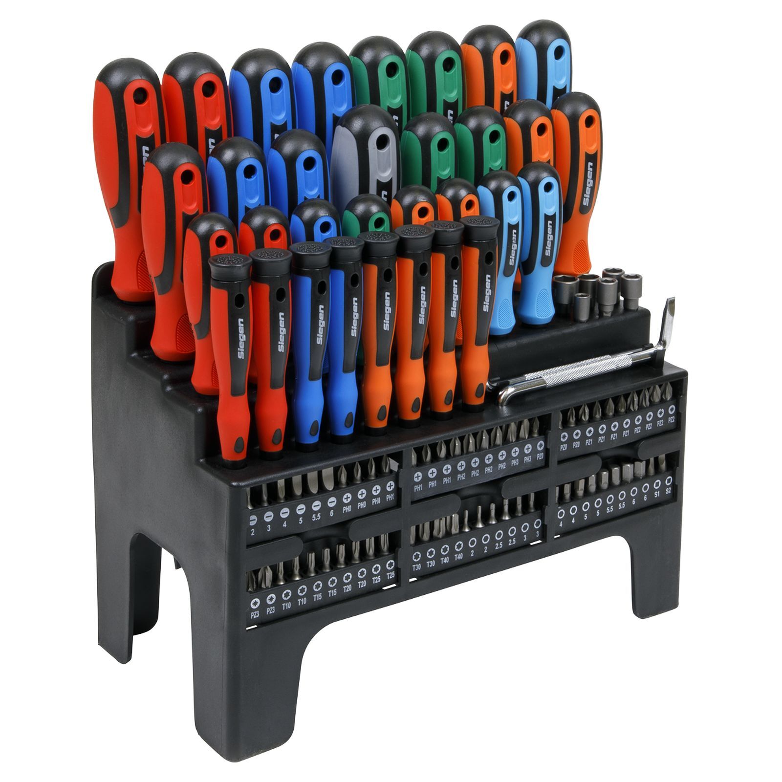Sealey Screwdriver Bit Nut Driver Set 100 Pieces Slotted TRX-Star S01248 - Image 3