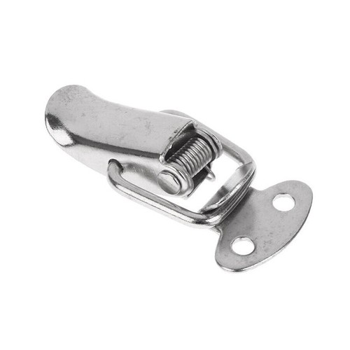 2pcs Stainless Steel Cabinet Boxes Spring Loaded Latch Catch Toggle Clamp Hasps - Picture 11 of 16