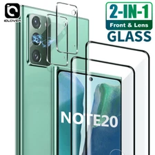 F Samsung Galaxy Note 20 Ultra Tempered Glass Screen Protector+Camera Lens Cover