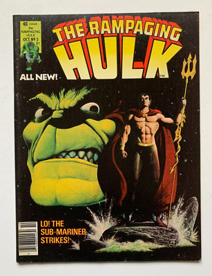 RAMPAGING HULK #5, Marvel 1977, our grade 8.5, Jim Starlin cover