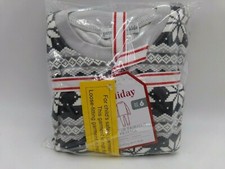 Pottery Barn Kids Winter Fair Isle Christmas Snowflake Lace Gray Size 6 9937B