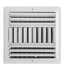 Everbilt 10 in. x 10 in. 4-Way Steel Wall/Ceiling Register, White, #402999 NIP