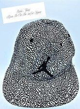 Air Jordan JUMPMAN Black Gray Youth Size Adjustable Snapback Hat Cap