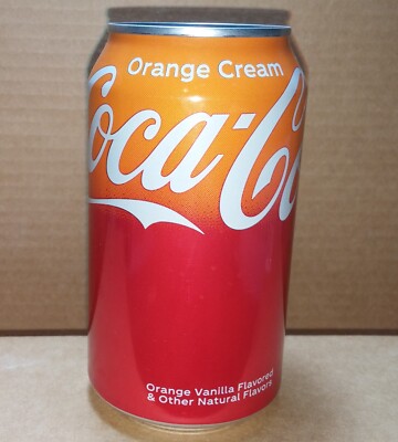 Coke Coca-Cola 12 oz Orange Cream Can - ''Recycle Me'' - 2024