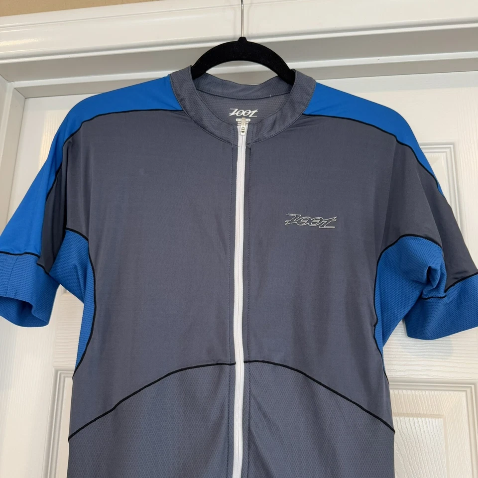 Jersey de ciclismo ligero Zoot para hombre M ajustado manga corta cremallera completa paneles de malla Foto 3 de 4