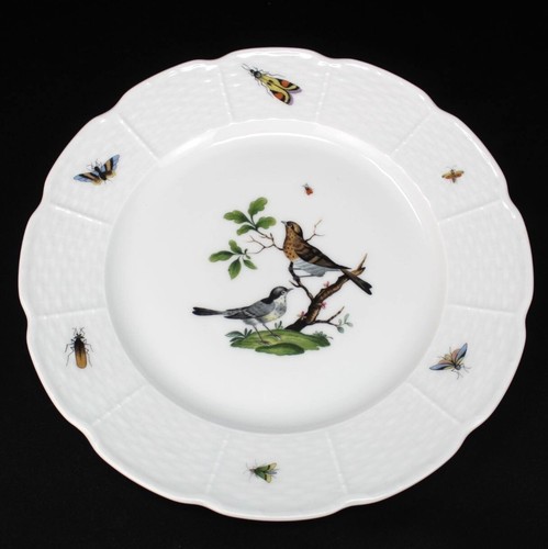 8.75" LUNCH PLATE- LIMOGES RAYNAUD CERALENE LES OISEAUX THE BIRDS FRANCE NO 4
