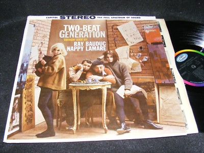 Funny BEATNIK Spoof Cover TWO-BEAT GENERATION LP Ray Bauduc NAPPY LAMARE Capitol