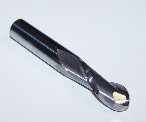 3/8" (.3750") CARBIDE END MILL 2 FLUTE BALL END, YG1 E5I02024 - Picture 2 of 2