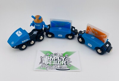   BRIO Network Playset MAILBOX & EMO Post E-Mail Zug Holzeiesenbahn  
