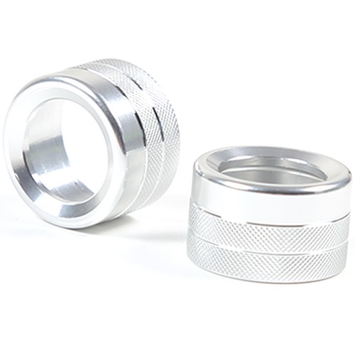 2pcs Sliver Alloy Display Radio Knob Trim Cover Ring For Subaru WRX 2022-24 - Picture 13 of 15