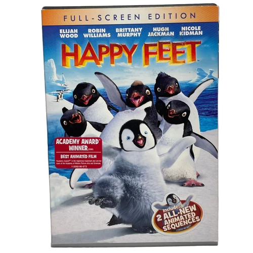 Happy Feet DVD Movie Full Screen Edition Penguin Dancing Journey Epic Animated