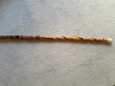 Walking Stick Cane Snake Carved. 36" Approx.