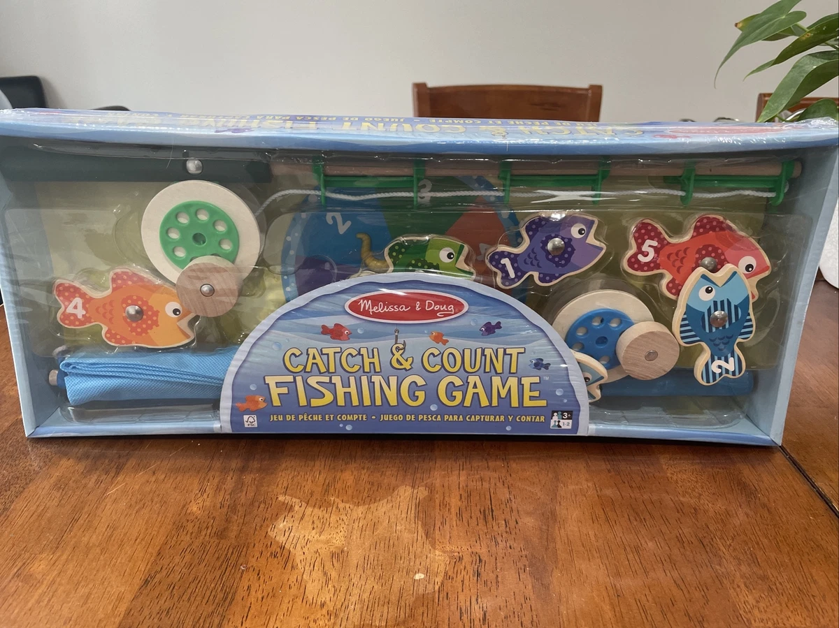 Melissa & doug catch & count wooden fishing game deals